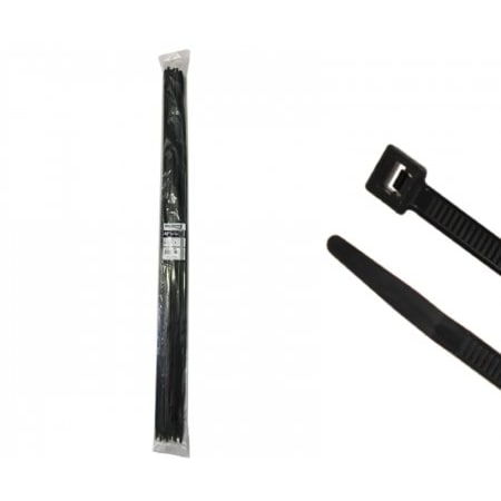Kable Kontrol Kable Kontrol® Black Zip Ties - 48" Inch Long Heavy Duty - UV Resistant Nylon - 175 Lbs Tensile Strength - 50 pc Pack CT293